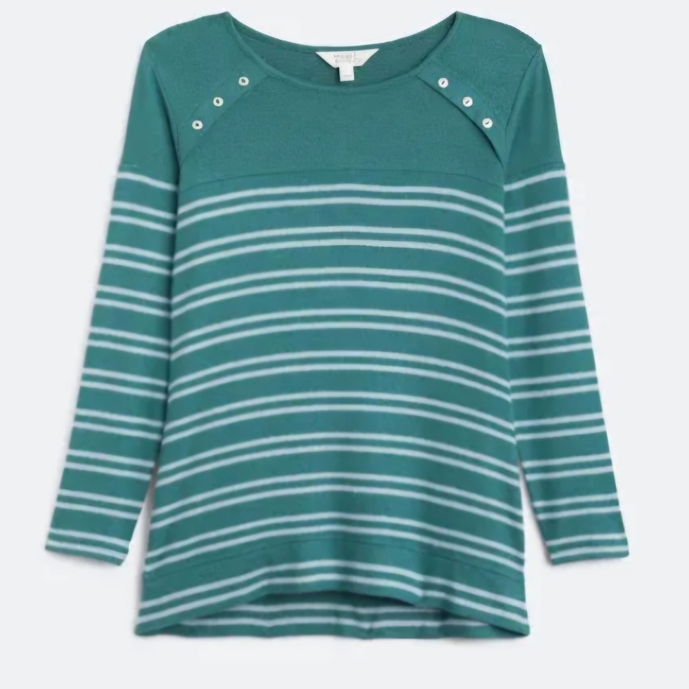 Market & Spruce Button Detail Knit Top Size 2X